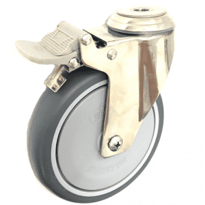 377 Series - Poly Urethane (PU) Stainless Steel Bole Hole Castors 377 Series - Poly Urethane (PU) Stainless Steel Bole Hole Castors